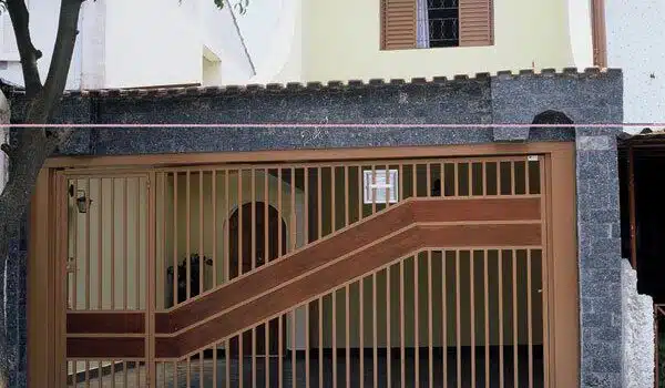Modelos de Portões de Ferro com Madeira