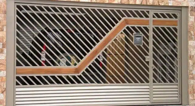 Modelos de Portões de Ferro com Madeira